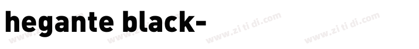 hegante black字体转换